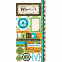 Carolee's Creations - Adornit - Fern Collection - Cardstock Stickers - Life's a Hoot, CLEARANCE