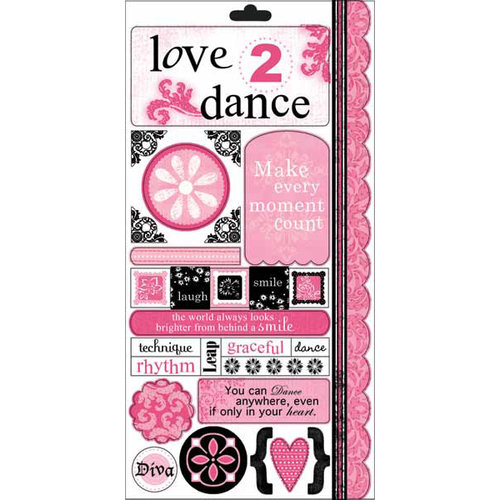 Carolee's Creations - Adornit - Dance Collection - Cardstock Stickers - Dance