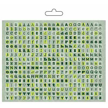 Carolee's Creations - Adornit - Camping Adventure Collection - Alphabet Cardstock Stickers - Jade