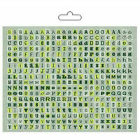 Carolee's Creations - Adornit - Camping Adventure Collection - Alphabet Cardstock Stickers - Jade