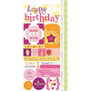Carolee's Creations - Adornit - Girl Birthday Collection - Cardstock Stickers - Girly Wishes