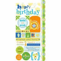 Carolee's Creations - Adornit - Boy Birthday Collection - Cardstock Stickers - Make A Wish