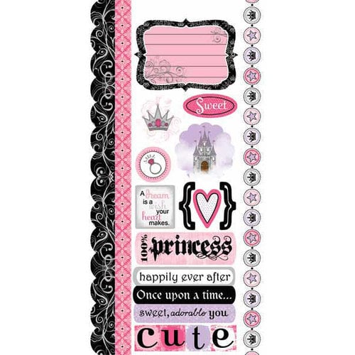 Carolee's Creations - Adornit - Princess Collection - Cardstock Stickers - Princess Dreams