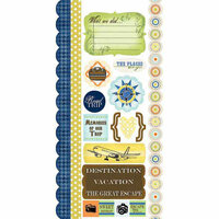 Carolee's Creations - Adornit - Destination Collection - Cardstock Stickers - Travel