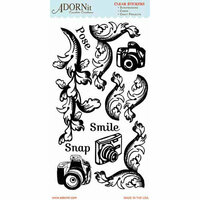 Carolee's Creations - Adornit - Smile Collection - Clear Stickers - Smile