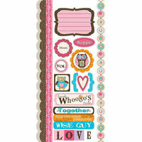 Carolee's Creations - Adornit - Pink Hoot Collection - Cardstock Stickers - Who's Cute