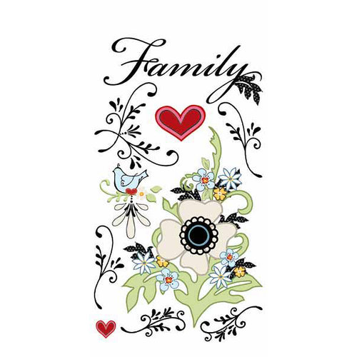 Carolee's Creations - Adornit - Vintage Groove Collection - Clear Stickers - Vintage Family