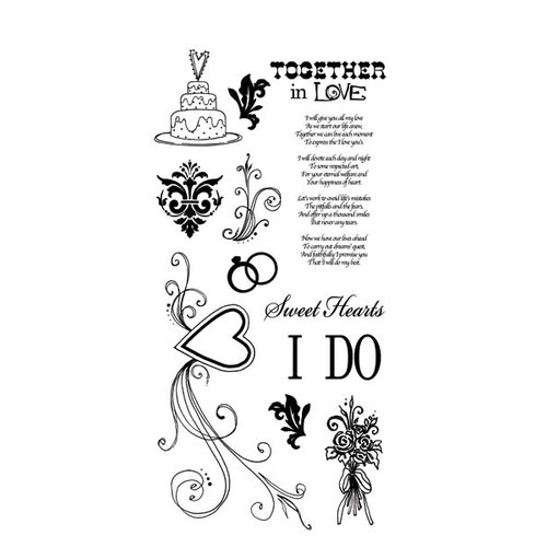 Carolee's Creations - Adornit - Wedding Collection - Clear Stickers - I Do