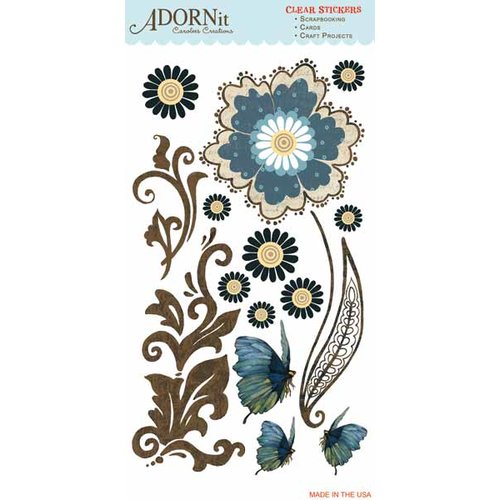Carolee's Creations - Adornit - Daisy Dew Collection - Clear Stickers - Daisy Dew
