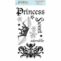 Carolee's Creations - Adornit - Paisley Princess Collection - Clear Stickers - Princess