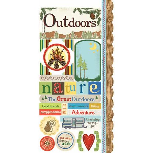 Carolee's Creations - Adornit - Camping Friends Collection - Cardstock Stickers - Camping Friends