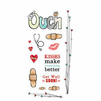 Carolee's Creations - Adornit - Ouch Collection - Clear Stickers - Ouch!