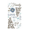 Carolee's Creations - Adornit - Capri Taupe Collection - Clear Stickers - Love and Family