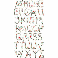 Carolee's Creations - Adornit - Nested Owls Coral Collection - Clear Stickers - Alphabet