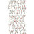 Carolee&#039;s Creations - Adornit - Nested Owls Coral Collection - Clear Stickers - Alphabet