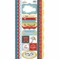 Carolee's Creations - Adornit - Rainy Days and Sunshine Collection - Cardstock Stickers - Rain Rain