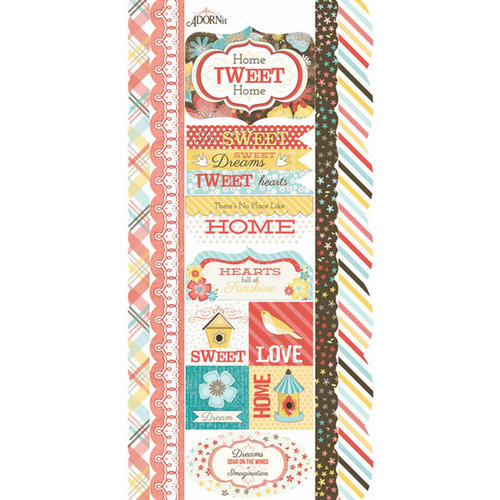 Carolee's Creations - Adornit - Home Tweet Home Collection - Cardstock Stickers - Sweet Sunshine Border