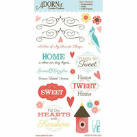 Carolee's Creations - Adornit - Home Tweet Home Collection - Clear Stickers - So Tweet