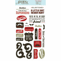Carolee's Creations - Adornit - Rough and Tough Collection - Clear Stickers - Tough Guy