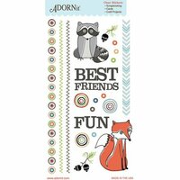 Carolee's Creations - Adornit - Timberland Critters Collection - Clear Stickers - Critter Friends