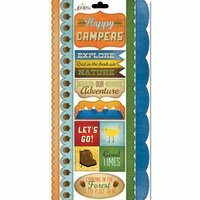 Carolee's Creations - Adornit - Happy Trails Collection - Cardstock Stickers - Happy Campers