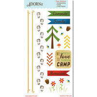 Carolee's Creations - Adornit - Happy Trails Collection - Clear Stickers - Campsite