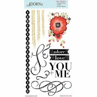 Carolee's Creations - Adornit - You and Me Collection - Clear Stickers - Adore