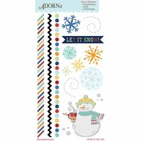 Carolee's Creations - Adornit - Snow Days Collection - Clear Stickers - Let It Snow