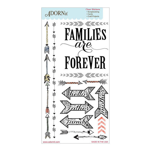 Carolee's Creations - Adornit - Family Path Collection - Clear Stickers - Forever