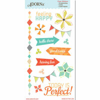 Carolee's Creations - Adornit - Kaleidoscope Collection - Clear Stickers - Feeling Happy