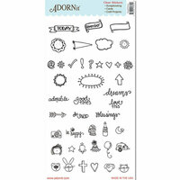 Carolee's Creations - AdornIt - Art Play Planner - Clear Stickers - Good Times