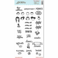 Carolee's Creations - AdornIt - Art Play Planner - Clear Stickers - Family Planning