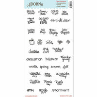 Carolee's Creations - Adornit - Art Play Planner - Clear Stickers - Occasions