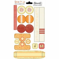 Carolee's Creations - Cardstock Stickers - Sassy Girl Collection - Citrus Tabs, CLEARANCE