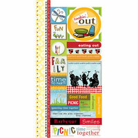Carolee's Creations - Adornit - BBQ Collection - Alphabet Cardstock Stickers - Picnic Time, CLEARANCE