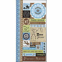 Carolee's Creations Adornit - Wild West Collection - Cardstock Stickers - Cowboy