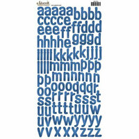 Carolee's Creations - Adornit - Alphabet Cardstock Stickers - Sleek Blue