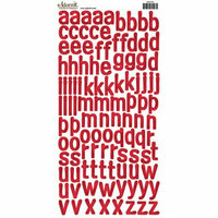 Carolee's Creations - Adornit - Alphabet Cardstock Stickers - Sleek Red