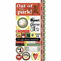 Carolee's Creations - Adornit - Baseball Collection - Cardstock Stickers - Baseball Attitude