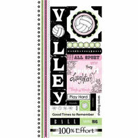 Carolee's Creations - Adornit - Volleyball Collection - Cardstock Stickers - Volleyball Attitude