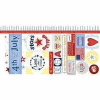 Carolee's Creations - Adornit - All American Collection - Cardstock Stickers - Independence Day, CLEARANCE