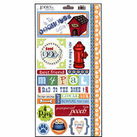 Carolee's Creations Adornit - Doggone Cute Collection - Cardstock Stickers - In The Dog House, CLEARANCE