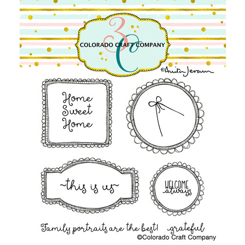 Colorado Craft Company - Clear Photopolymer Stamps - This Is Us Frames