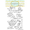 Colorado Craft Company - Clear Photopolymer Stamps - Tea Time Fun