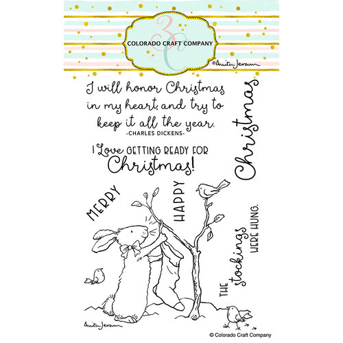 Colorado Craft Company - Christmas - Clear Photopolymer Stamps - Getting Ready