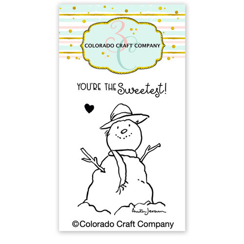 Colorado Craft Company - Christmas - Clear Photopolymer Stamps - Mini - Sweetest Snowman