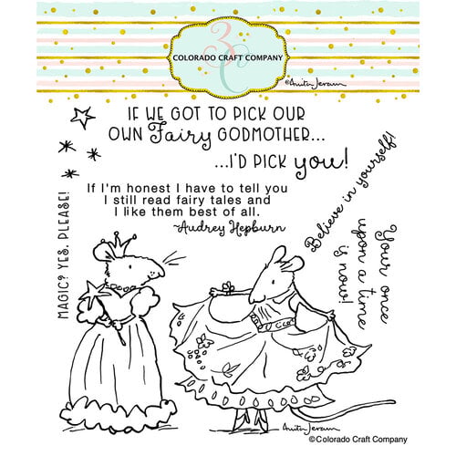 Colorado Craft Company - On Broadway Collection - Clear Photopolymer Stamps - Fairy Godmother