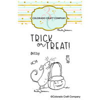 Colorado Craft Company - Halloween - Clear Photopolymer Stamps - Pumpkin Bucket