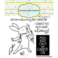 Colorado Craft Company - Garden Time Collection - Clear Photopolymer Stamps - Carrot