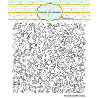 Colorado Craft Company - End Of Summer Fun Collection - Clear Photopolymer Stamps - Beach Background